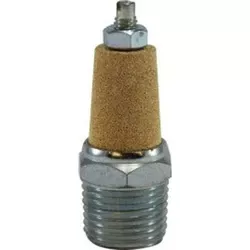 Muffler 1/8 MUFFLER W/FLOW ADJUSTMENT Brass