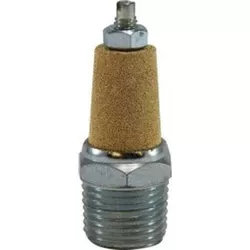 Muffler 3/8 MUFFLER W/FLOW ADJUSTMENT Brass