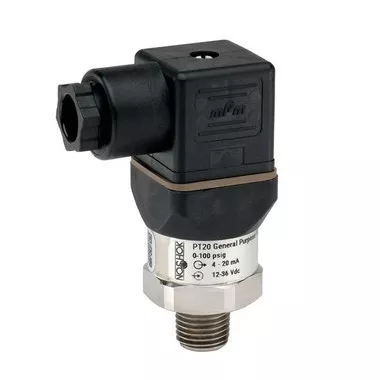 NOSHOK PT20 Series General Purpose Fixed Range Pressure Transmitter PT20-2000PSIG-1-5-83-14, 0 to 2000psig, G 1/2 B EN 837, DIN Form A With 1/2 NPT Female Conduit