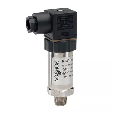 NOSHOK PT40 Series High Accuracy Fixed Range Pressure Transmitter PT40-100PSIG-2-1-8-36, 0 to 100psig, ±0.125% of span, 4 mA to 20 mA, 2-wire, 1/2 NPT male, integral cable 3 ft