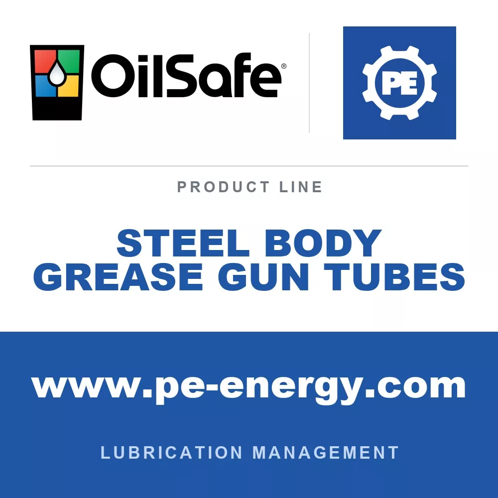 OilSafe Steel Body Grease Gun Tubes