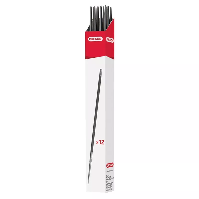 Oregon 70503T Round Files, 3/16", 4x3-Pack