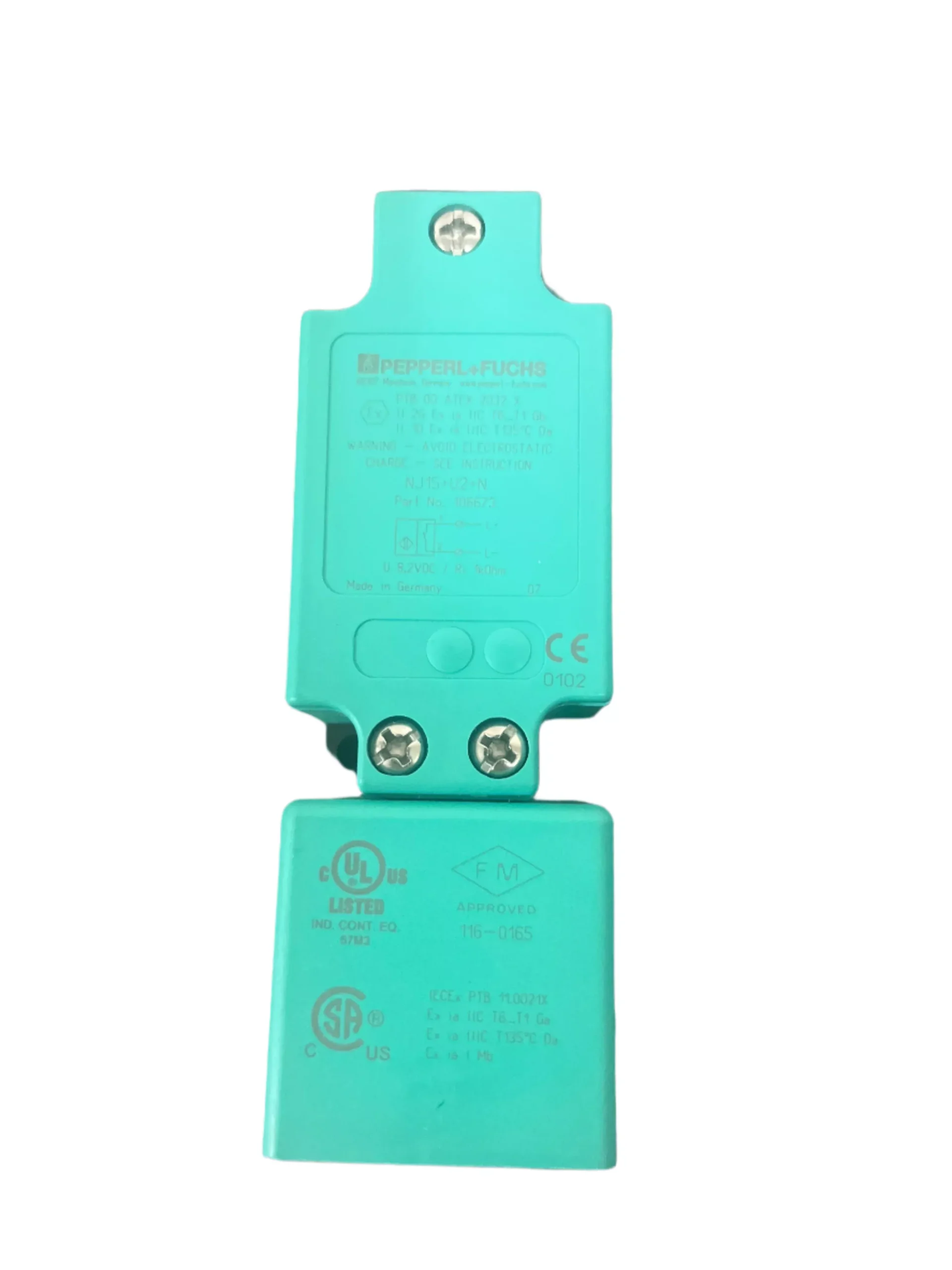 Pepperl+Fuchs NJ15+U2+N Proximity Sensor 106673