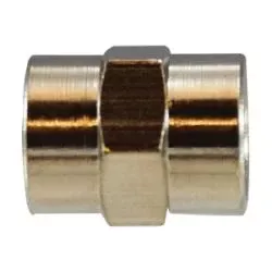 Pipe Coupling 1/4X1/4 FEMALE BSPP N-PLTD COUP Brass