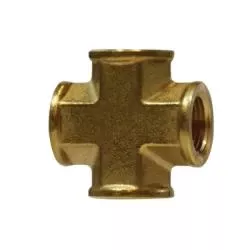Pipe Cross 1/4 FIP FG CROSS Brass