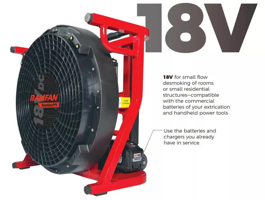 RamFan EL5518M EX50Li-18 18V BrushlessPPV 18″