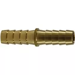 Reducing Splicer 3/4 X 1/2 RED. HOSE BARB SPLICER Brass