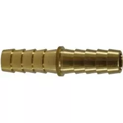 Reducing Splicer 3/8 X 1/4 RED. HOSE BARB SPLICER Brass