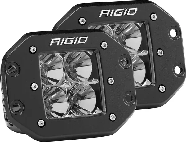 Rigid Industries Dually – Flush Mount – Flood – Set of 2 (212113)