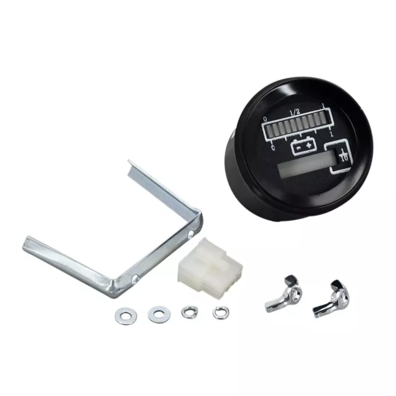 Round Battery Meter Hour Meter 803RB1224BCG301C for Curtis