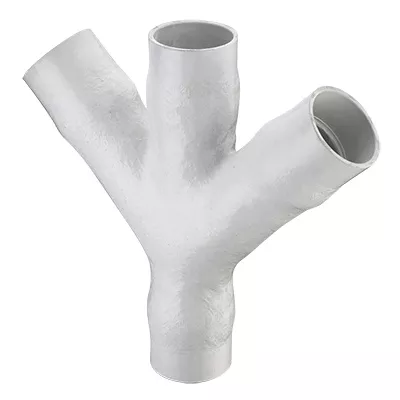 Spears 476-020F Standard Double Wye, 2 in, Socket, SCH 40/STD, PVC, Domestic