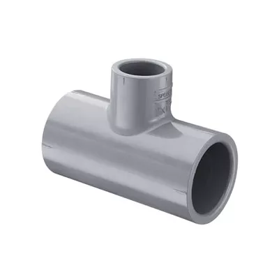 Spears 801-486CF Reducing Tee, 5 x 5 x 2 in, Socket, SCH 80/XH, CPVC