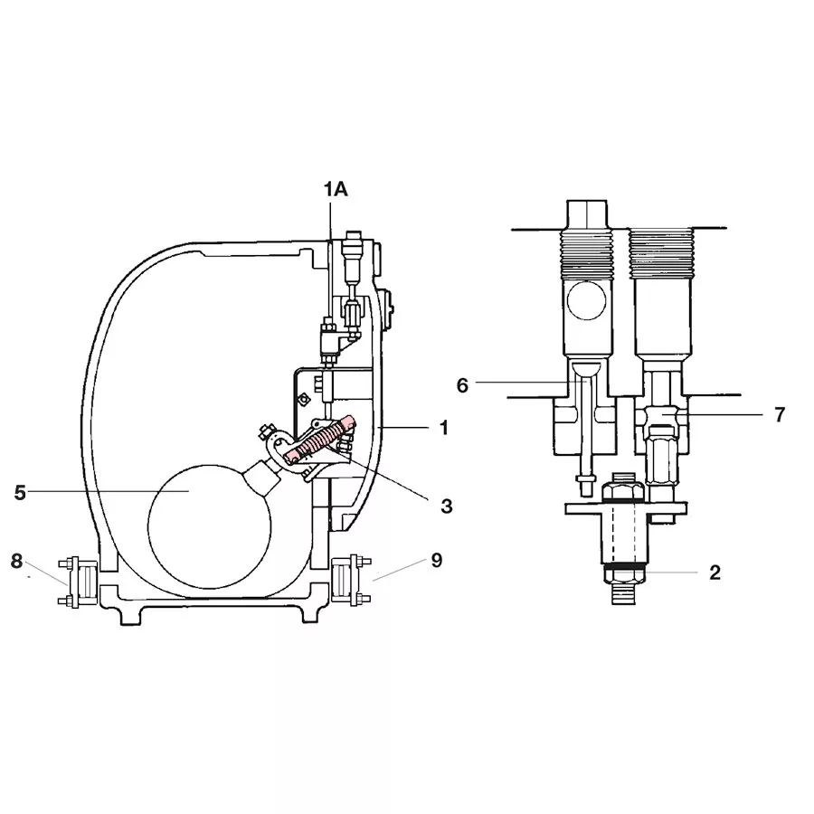 Spirax Sarco 64299 Spring Assembly, For Use With: PPEC Low-Profile Pressure Powered Pump, NPT