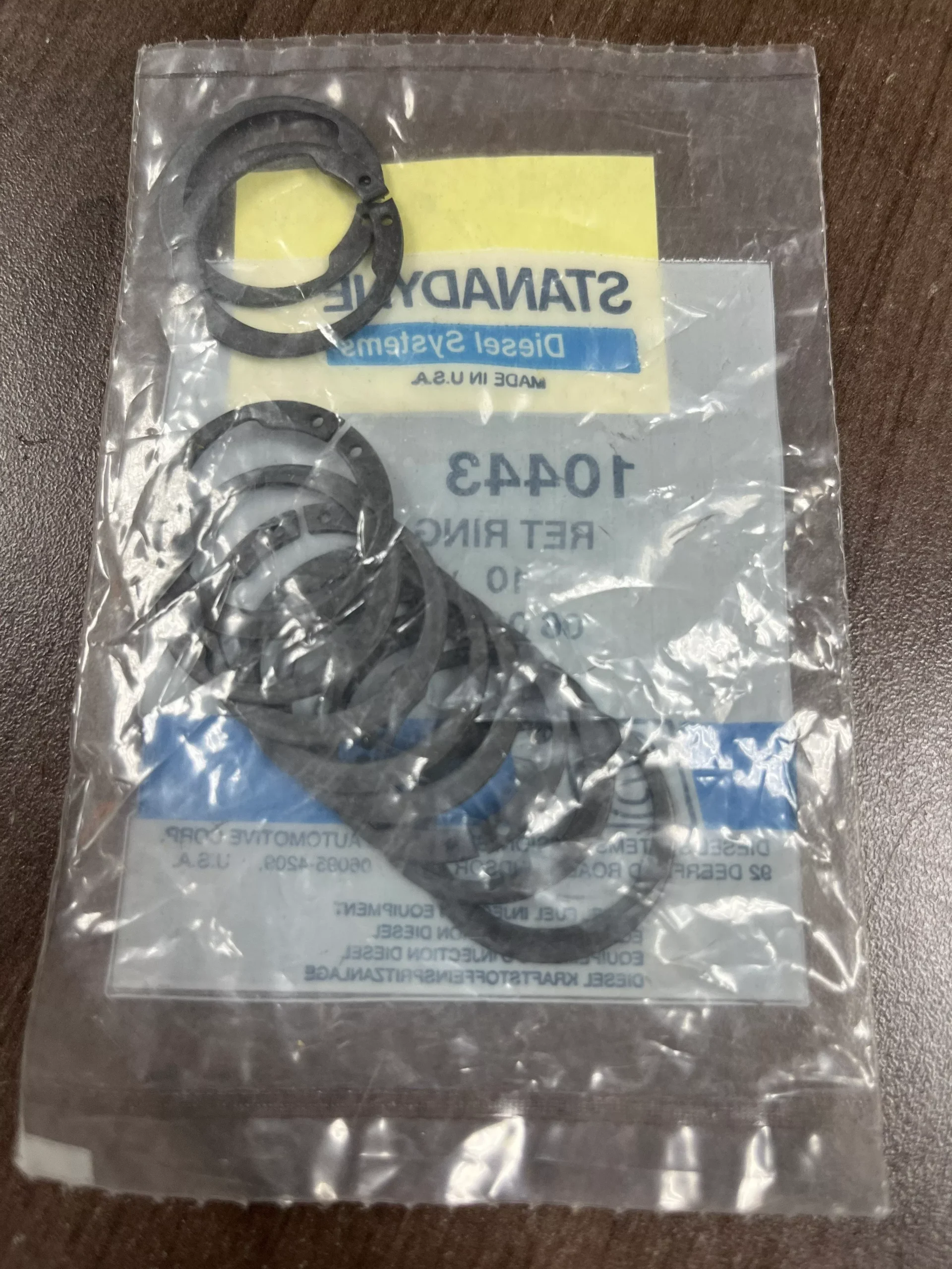 Stanadyne 10443 Ret, Ring Pack of 10