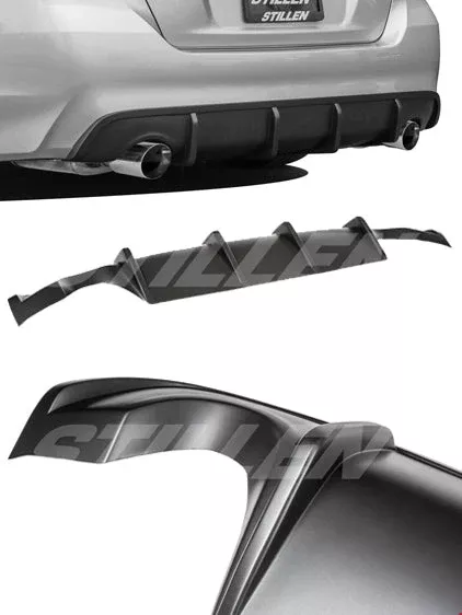 Stillen 2016-2018 Nissan Altima Rear Diffuser [Matte Black] – KB13158MB