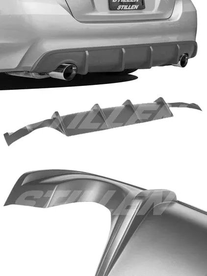 Stillen 2016-2018 Nissan Altima Rear Diffuser [Unpainted] – KB13158