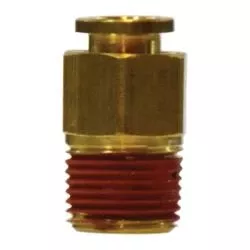 Straight Connector 1/2 X 1/2 PUSH-IN X MIP ADAPTER Brass