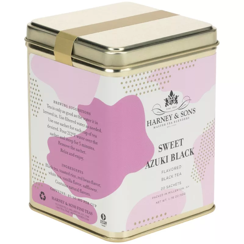 Sweet Azuki Black, Tin of 20 Sachets