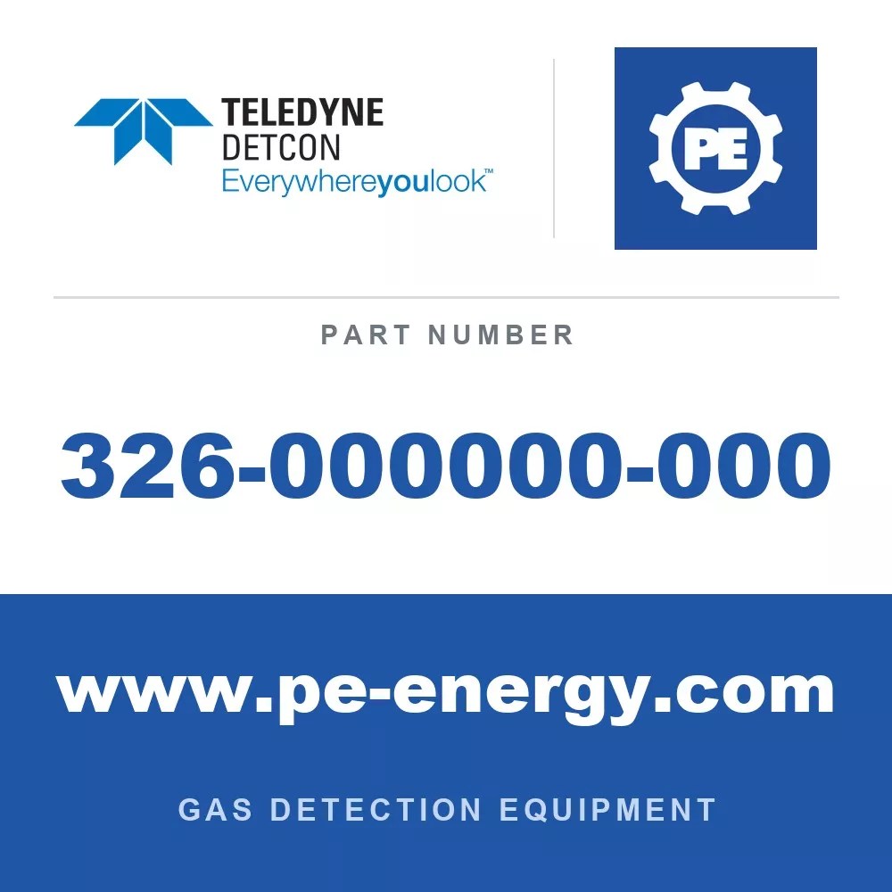 Teledyne Detcon 326-000000-000 Replaceable sintered stainless steel flame arrestor