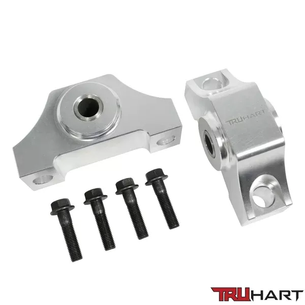 Truhart Solid Billet Torque Mounts, Pair-Polished- (TH-H306-AL)