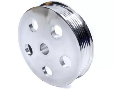 Unisteer Performance Serpentine Pulley - Polished Aluminum