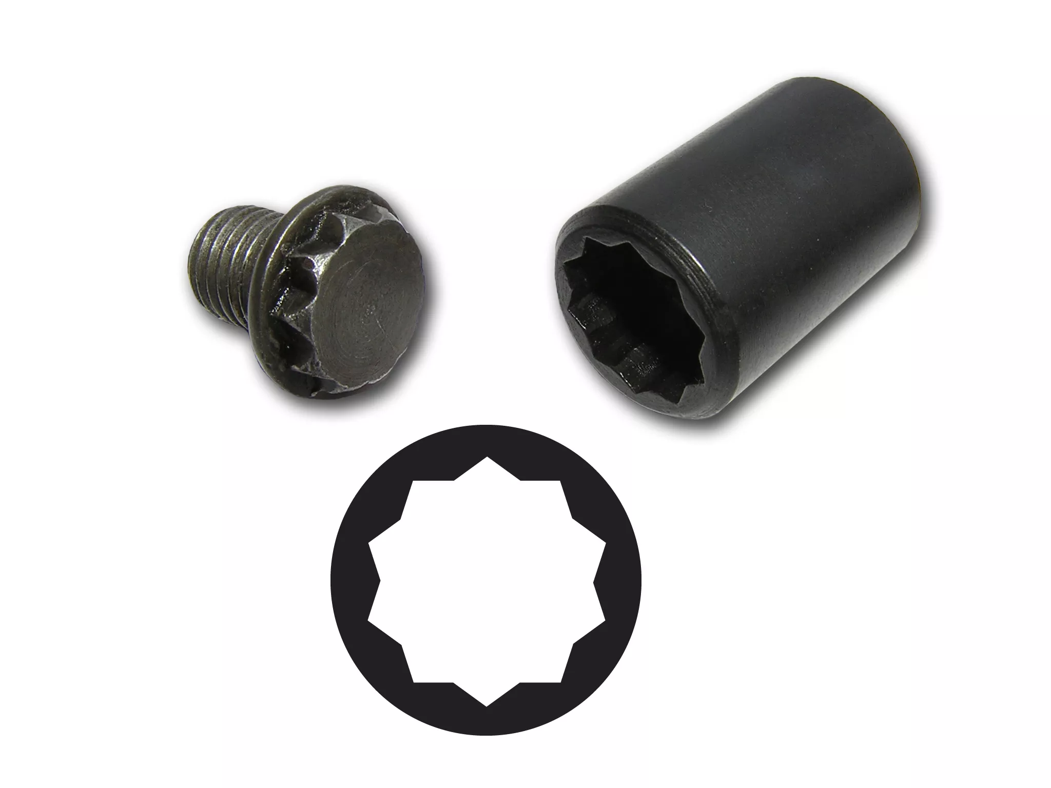 VIM Tools V10PT | 3/8 Inch Drive 10 Point Mitsubishi/Dodge Socket