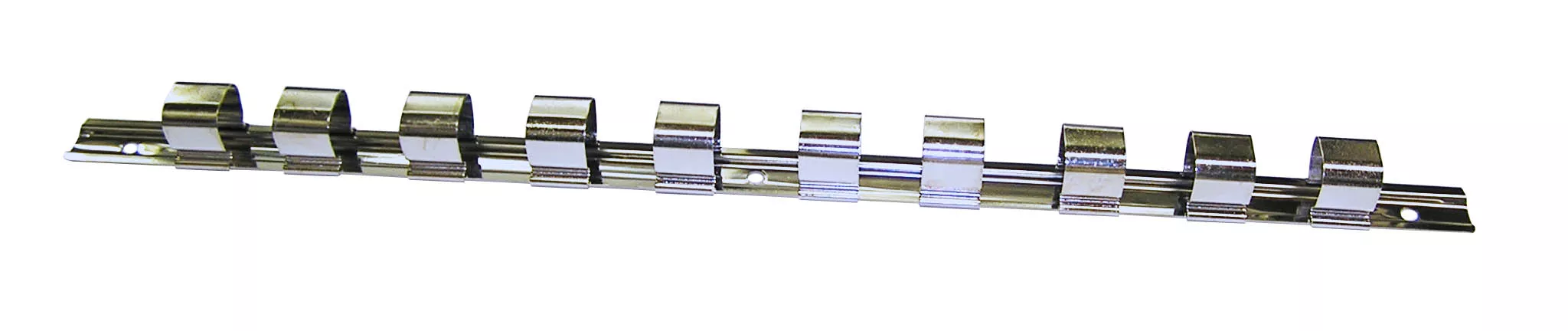 VIM Tools V424 | Socket Rail, 17 In, with Ten 3/4 In Clips