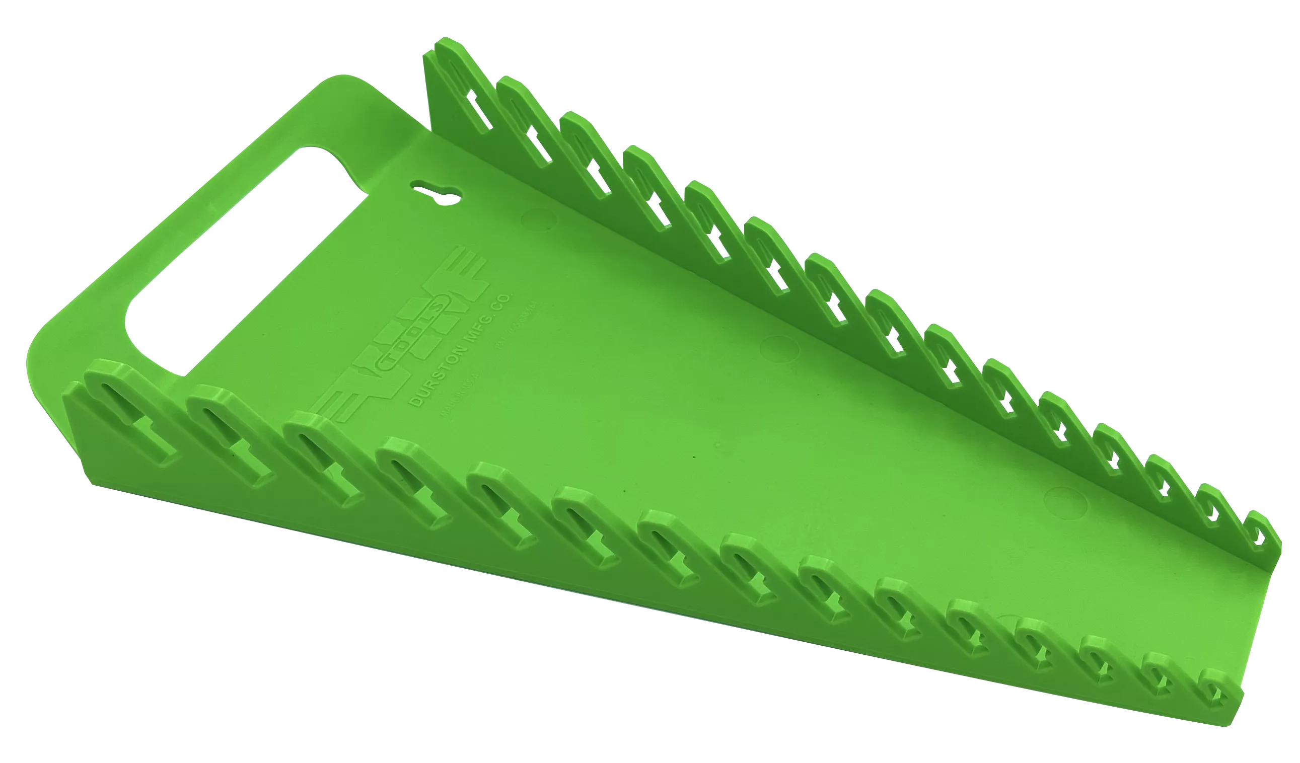 VIM Tools V514 | Wrench Gripper Rack, 15 Slots, Loop Handle, Tapered Sides