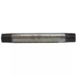Welded Pipe Nipple 1/4 X 8 GALV STEEL NIPPLE