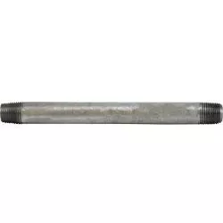 Welded Pipe Nipple 1/8 X 2 GALV STEEL NIPPLE