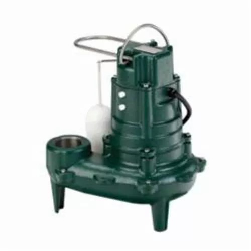 Zoeller 267-0002 Waste-Mate 260 Non-Automatic/Manual Operation Submersible Pump, 1/2 hp, 115 VAC, 2 or 3 in NPT Outlet, Cast Iron, 9.4 A, 1 ph
