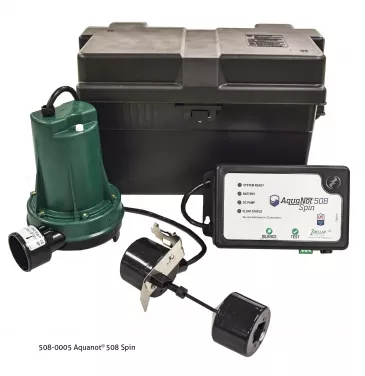 Zoeller 508-0005 Aquanot Spin 508 Backup Pump System, 30 gpm at 10 ft/39 gpm at 5 ft/20 gpm at 15 ft Flow Rate, Domestic