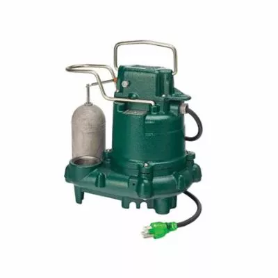 Zoeller 63-0001 M63 Automatic Submersible Pump, Advanced Switch Technology, 43 gpm Flow Rate, 1-1/2 in NPT Outlet, 1 ph, 3/10 hp, Cast Iron, Domestic